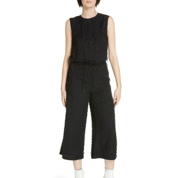 Christian Wijnants Oani Fringe Detail Crop Jumpsuit - Picture 2 of 14